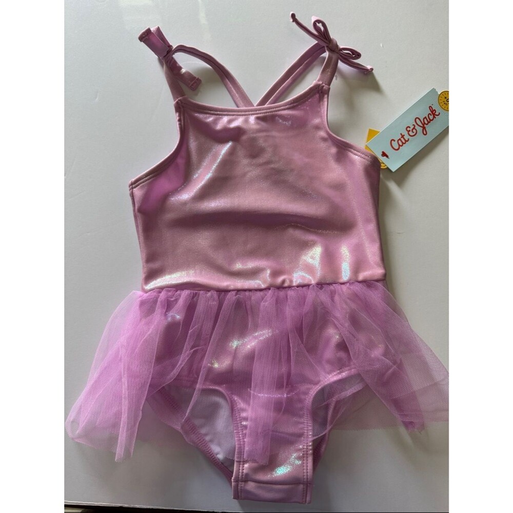 Cat & Jack Shimmer Pink Tutu Dance Leotard